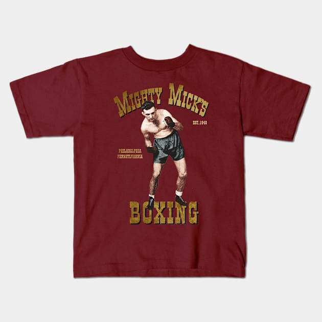 Mighty Micks Boxing Kids T-Shirt by The Blue Box